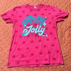 Holly Jolly Women's red Star Tee